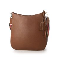 Leather Laboratory/レザーラボラトリー Leather Laboratory 本革 レディース ショルダーバッグ 赤と黒のストラップ/507149545
