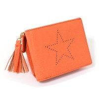 REAL STYLE/リアルスタイル REAL STYLE 財布 二つ折り 使いやすい お札2か所 小銭入れ 中仕切りあり l字ファスナー ミニ財布 カード入れ 星/507149570