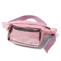 REAL STYLE/リアルスタイル REAL STYLE 痛バッグ ショルダー クリア 黒 缶バッジ 推し活 ボディバッグ 透明 ちびぬい アクスタ ウエストポーチ/507149618