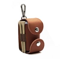 REAL STYLE/リアルスタイル REAL STYLE ゴルフボールケース 2個入れ PUレザー ゴルフ ボールホルダー 縦型 ティー 収納 女性 ポーチ コンペ/507149634
