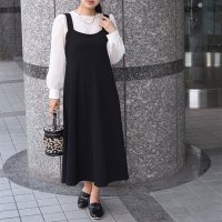 REAL STYLE/リアルスタイル REAL STYLE ワンピース 可愛い ロング マキシ エンボス 速乾 キャミワンピ ジャンスカ 体型カバー 通勤 おしゃれ/507149825