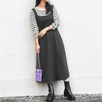 REAL STYLE/リアルスタイル REAL STYLE ワンピース 可愛い ロング マキシ エンボス 速乾 キャミワンピ ジャンスカ 体型カバー 通勤 おしゃれ/507149825