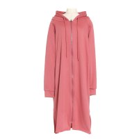REAL STYLE/リアルスタイル REAL STYLE パーカー 40代 裏起毛 50代 ロング丈 ワンピース 羽織り スウェット フード付き 暖かい 前開き ゆったり/507149879