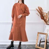 KiraKiraShop/キラキラショップ KiraKiraShop ワンピース《バンドカラーマーメイドシャツワンピース 全4色》 ［jnp0104］/507159654