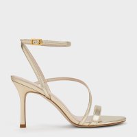 CHARLES & KEITH/アシメトリック ストラッピーヒールサンダル/507175241
