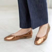 Launa lea ballet/ラウナレアバレエ Launa lea ballet メタリックラウンドトゥバレエシューズ(B3004)/507175447