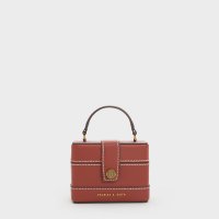 CHARLES & KEITH/Bronte ミニブロンテ コントラストトリムトップハンドルバッグ/507175649