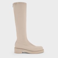 CHARLES & KEITH/チャンキーソール ロングブーツ/507504508