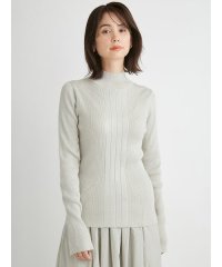 emmi atelier/LENZING(TM) ECOVERO(TM)ラメハイネックリブニットプルオーバー/507505407