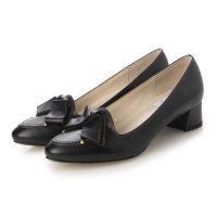 LANVIN en Bleu/ランバン オン ブルー LANVIN en Bleu リボンモチーフオールウェザー対応レザーパンプス/507505815