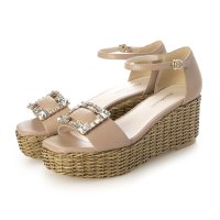 JILLSTUART shoe/ジルスチュアート シュー JILLSTUART shoe ビジューバックルモチーフラタン風プラットフォームサンダル/507506103