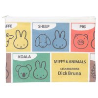 cinemacollection/シネマコレクション cinemacollection ミッフィー コスメポーチ フラットポーチ MIFFY ＆ ANIMALS 総柄 ディックブルーナ スモール/507507032