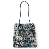 Kraso/クラソ Kraso まるで絵画のようなボタニカル織り柄 軽量縦型トートバッグ/507507279