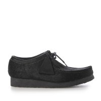 Clarks/クラークス Clarks Wallabee Hair On ワラビー ヘアーオン レザー モカシンシューズ 26174031 黒 スニーカー メンズ/507507399