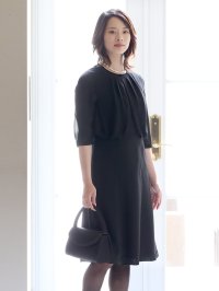 nina's/ニナーズ nina's 【夏用】ブラックフォーマル・喪服・礼服/前開きワンピース/スーツ/洗える/大きいサイズ/507507526