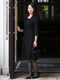 nina's/ニナーズ nina's 【夏用】ブラックフォーマル・喪服・礼服/前開きワンピース/スーツ/洗える/大きいサイズ/507507529