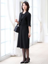 nina's/ニナーズ nina's 【夏用】ブラックフォーマル・喪服・礼服/前開きワンピース/スーツ/洗える/大きいサイズ/507507531
