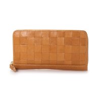 zucchero filato/ズッケロフィラート zucchero filato ズッケロフィラート zucchero filato カウレザーメッシュ長財布/507507641