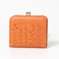 zucchero/ズッケロ zucchero zucchero/ズッケロ オイルシュリンクレザー 日本製 がま口折財布 コンパクト 花柄型押し/507507695