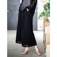 SPECCHIO/スペッチオ SPECCHIO クリスタルプリーツシフォンワイドパンツ/507507925