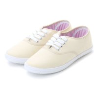 K's PLUS/ケーズプラス K's PLUS レースアップ ピンクストライプ レディースキャンバスシューズ kp_15047/507508522