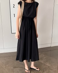 Lily of Valley/リリーオブバリー Lily of Valley フレンチスリーブ ウエスト リボン ロング ワンピース カジュアル 上品 春夏 リゾート/507017228