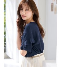 Alotta/アロッタ Alotta 【4つの機能付】フリル袖Tシャツブラウス/507034477