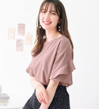 Alotta/アロッタ Alotta 【4つの機能付】フリル袖Tシャツブラウス/507034477
