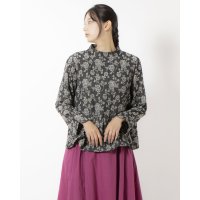 KANKAN/カンカン KANKAN フラワージャガードコットンブラウス/507098555