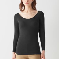 KIREILABO/キレイラボ KIREILABO あったかインナー【Fitte Warm】裏起毛 柔らかく暖かい 8分袖 カップ付き 長袖 オーガニックコットン 秋冬/507121793