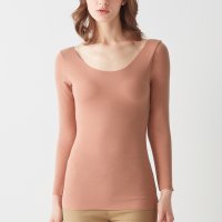 KIREILABO/キレイラボ KIREILABO あったかインナー【Fitte Warm】裏起毛 柔らかく暖かい 8分袖 カップ付き 長袖 オーガニックコットン 秋冬/507121793