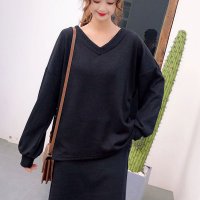 shoppinggo/ショッピングゴー shoppinggo Tシャツレディース カットソー Vネック 伸縮性 ナチュラル チュニック/507123709