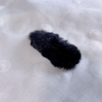 shoppinggo/ショッピングゴー shoppinggo ファーカラー BIGオーバルヘアクリップ ヘアピン ヘアアクセサリー 大きめ ヘア留め 前髪 オシャレ/507123782