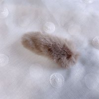 shoppinggo/ショッピングゴー shoppinggo ファーカラー BIGオーバルヘアクリップ ヘアピン ヘアアクセサリー 大きめ ヘア留め 前髪 オシャレ/507123782