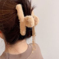 shoppinggo/ショッピングゴー shoppinggo ヘアクリップ もこもこ 4タイプ バンスクリップ ヘアクリップ バレッタ まとめ髪 髪飾り 髪留め ヘアアレンジ/507123808