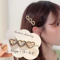 shoppinggo/ショッピングゴー shoppinggo ヘアピン ハ－ト パール2タイプ バレッタ ヘアクリップ スリーピン パールヘアピン 前髪 髪留め 髪飾り/507124382