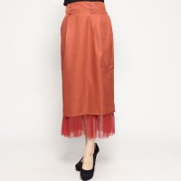 STYLEBLOCK/スタイルブロック STYLEBLOCK シルケットツイル×チュールタイトスカート/507130455