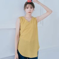 KiraKiraShop/キラキラショップ KiraKiraShop トップス《ワッフルノースリーブトップス 全5色 2サイズ》 ［jet0064］/507159550