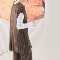 KiraKiraShop/キラキラショップ KiraKiraShop セットアップ《ストライプニットセットアップ 全4色》 ［jnp0085］/507159644