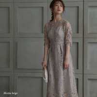 epic day/エピック デイ epic day バックリボンレースロングワンピース/507160798