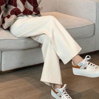 nijibra/ニジブラ nijibra 脚長着やせ効果◎あったか裏ファーコーデュロイパンツ 寒さ対策 裏起毛パンツ 裏起毛ズボン M/L/507160913