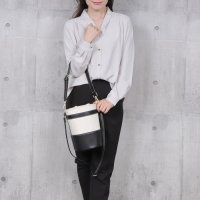 Tomieco/トミエコ Tomieco 丸型コンビバッグ キャンバスとPUレザーのコンビ ZEBRA柄も可愛いですよ！/507161563