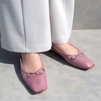 BONTRE/ボントレ BONTRE スクエアステッチバレエシューズ/507187379