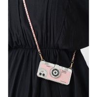 emonique/エモニーク emonique iPhoneケース カバー カメラデザイン チェーンストラップ付/507217382