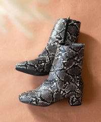 Menue/メヌエ Menue ブーツ ミドルブーツ レディース スクエアトゥ サイドジップ 変形ヒール/507217657