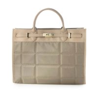 perche/ペルケ perche ナイロンキルト×クロコ型押し牛革A4収納2wayトートバッグ/507509341
