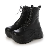 Mafmof/マフモフ Mafmof Mafmof(マフモフ)10cmメガ厚底クラッシュソールレースアップショートブーツ/507509345