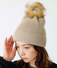 Rouge vif la cle/【RUBEN】ボンボン付きニット帽 / ワッチキャップ / RUS－8237/507509556