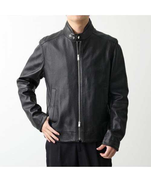 セール】HUGO BOSS レザージャケット 50518906 ジップアップ セール】HUGO BOSS レザージャケット 50518906 ジップアップ