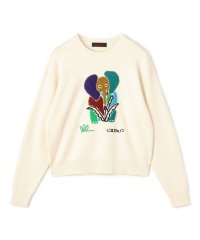 CABaN /CABaN コットンカシミヤ Elephantエンブロイダリークルーネックプルオーバー/507513457